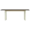 FDB Mu00f8bler Tische-Normann Copenhagen Panel Tisch, 90 x 200 cm, creme – dunkelbraun