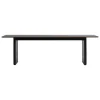FDB Mu00f8bler Tische-Normann Copenhagen Panel Tisch, 90 x 250 cm, schwarz – dunkelbraun