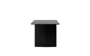 HAY Tische-Normann Copenhagen Panel Tisch, 90 x 200 cm, schwarz – dunkelbraun