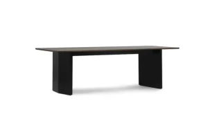 FDB Mu00f8bler Tische-Normann Copenhagen Panel Tisch, 90 x 250 cm, schwarz – dunkelbraun