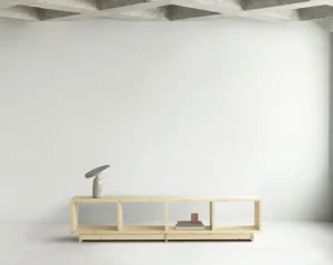 &Tradition Aufbewahrungsmöbel | Regale-Normann Copenhagen Plank Bücherregal, niedrig, UV-lackiertes Kiefernholz