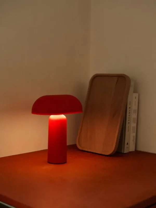 Foscarini Tischlampen | Tragbare Lampen-Normann Copenhagen Porta tragbare Tischleuchte, rot