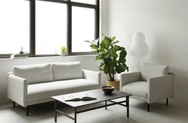 Harri Koskinen Works Sitzgelegenheiten-Normann Copenhagen Rar Sessel, Venezia naturweiß