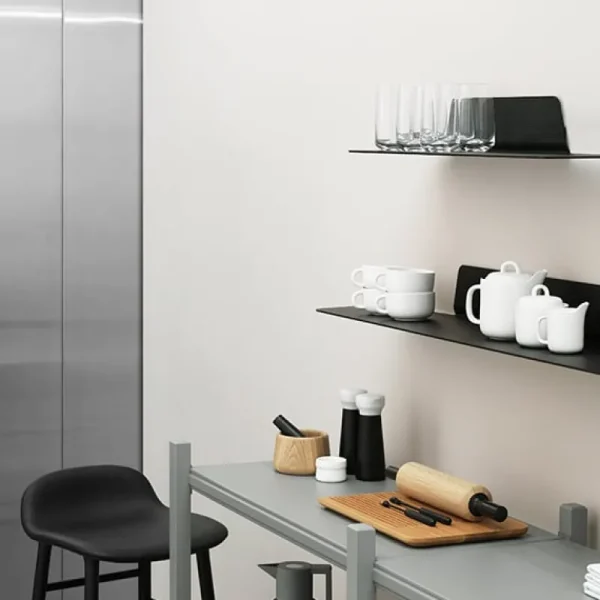 Woud Regale-Normann Copenhagen Regal Jet, 80 cm, schwarz