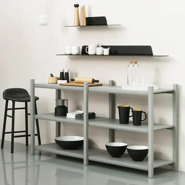 Woud Regale-Normann Copenhagen Regal Jet, 80 cm, schwarz