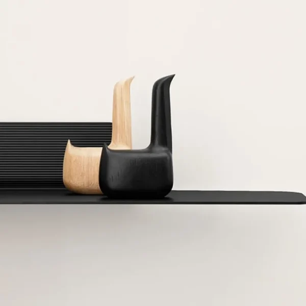 Woud Regale-Normann Copenhagen Regal Jet, 80 cm, schwarz