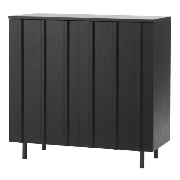 Normann Copenhagen Aufbewahrungsmöbel-Rib Schrank, 98,5 cm, weiches Schwarz
