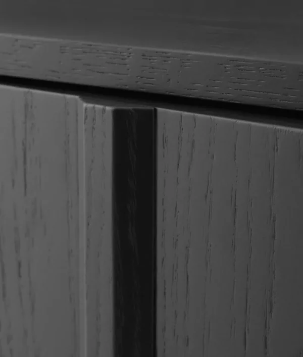 Normann Copenhagen Aufbewahrungsmöbel-Rib Schrank, 98,5 cm, weiches Schwarz