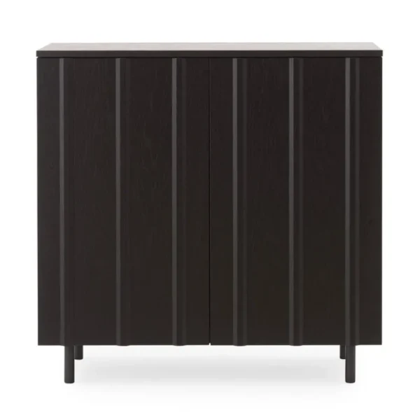 Normann Copenhagen Aufbewahrungsmöbel-Rib Schrank, 98,5 cm, weiches Schwarz