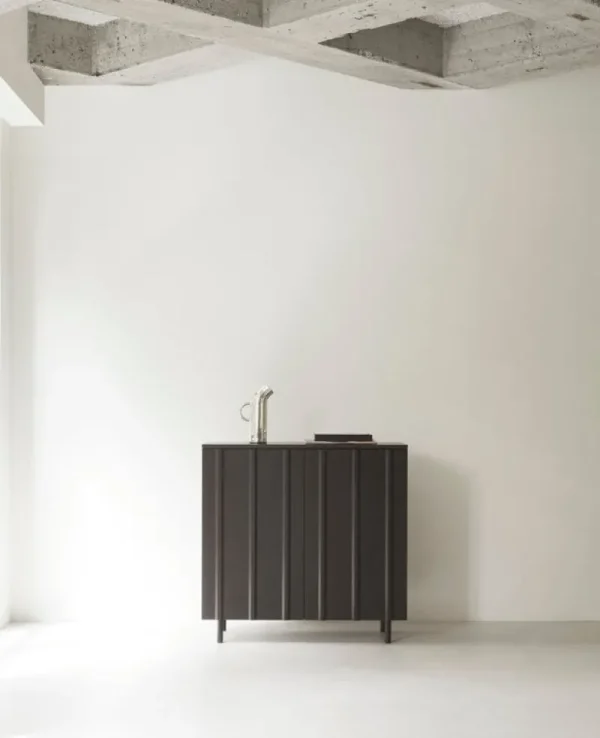 Normann Copenhagen Aufbewahrungsmöbel-Rib Schrank, 98,5 cm, weiches Schwarz