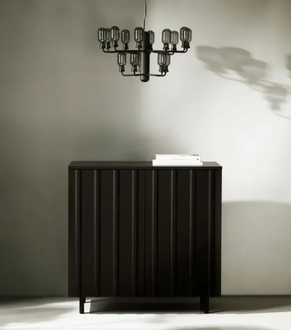 Normann Copenhagen Aufbewahrungsmöbel-Rib Schrank, 98,5 cm, weiches Schwarz