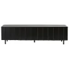 Woud Aufbewahrungsmöbel-Normann Copenhagen Rib Sideboard niedrig 175 cm, Soft Black