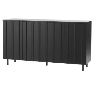 Poiat Aufbewahrungsmöbel-Normann Copenhagen Rib Sideboard, 159 cm, weiches Schwarz