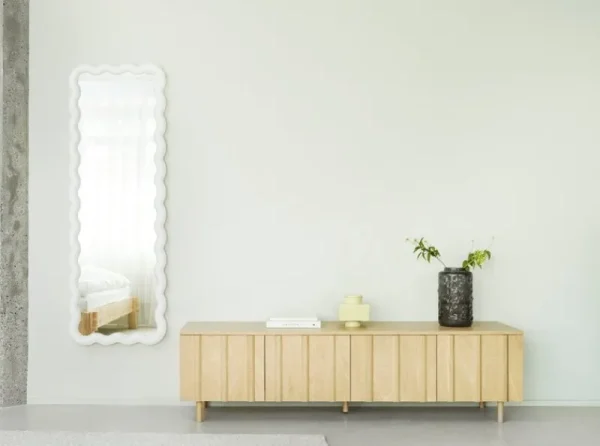 Woud Aufbewahrungsmöbel-Normann Copenhagen Rib Sideboard, niedrig, 175 cm, Eiche