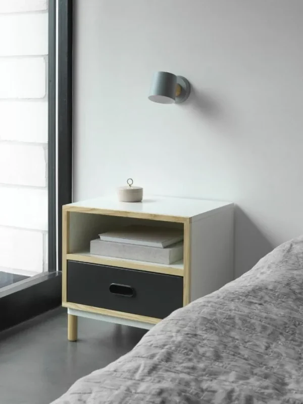 Normann Copenhagen Wandleuchten-Rise Wandleuchte, festverdrahtet, Grau