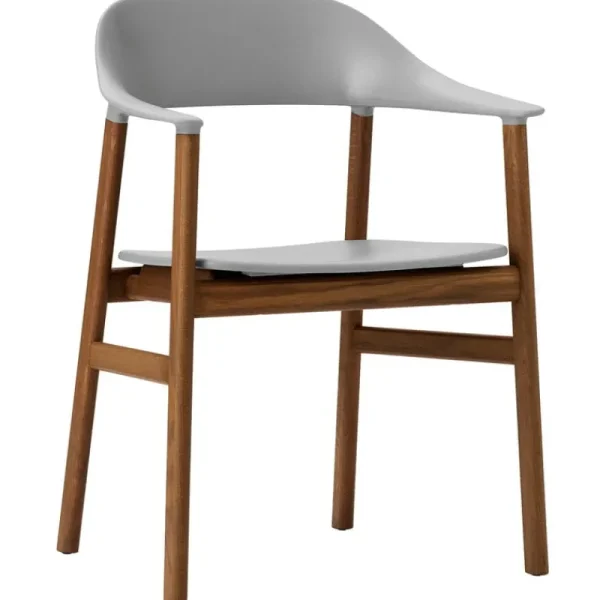 Normann Copenhagen Sitzgelegenheiten-Sessel Herit, Eiche geräuchert – grau