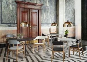Normann Copenhagen Sitzgelegenheiten-Sessel Herit, Eiche – weiß