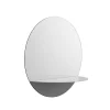 Normann Copenhagen Badezimmerspiegel | Spiegel^Spiegel Horizon rund, grau