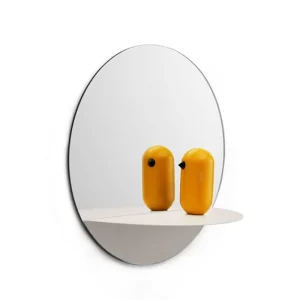 Normann Copenhagen Badezimmerspiegel | Spiegel^Spiegel Horizon rund, weiß