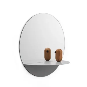 Normann Copenhagen Badezimmerspiegel | Spiegel^Spiegel Horizon rund, grau