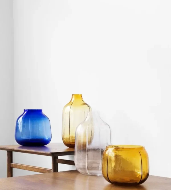 Georg Jensen Vasen-Normann Copenhagen Step Vase, 31 cm, transparent
