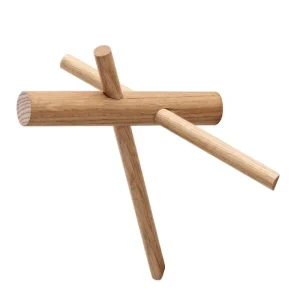 Normann Copenhagen Garderoben Und Kleiderbügel^Sticks Haken, 2 Stück, Eiche