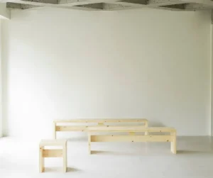 Fogia Sitzgelegenheiten-Normann Copenhagen Stretch Hocker, 40 cm, UV-lackiertes Kiefernholz