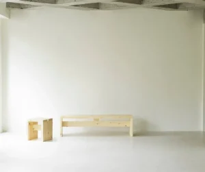 Fogia Sitzgelegenheiten-Normann Copenhagen Stretch Hocker, 40 cm, UV-lackiertes Kiefernholz