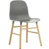 Fredericia Sitzgelegenheiten-Normann Copenhagen Stuhl Form, grau – Eiche