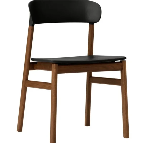 Normann Copenhagen Sitzgelegenheiten-Stuhl Herit, Eiche geräuchert – schwarz