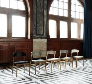 Normann Copenhagen Sitzgelegenheiten-Stuhl Herit, Eiche – grau