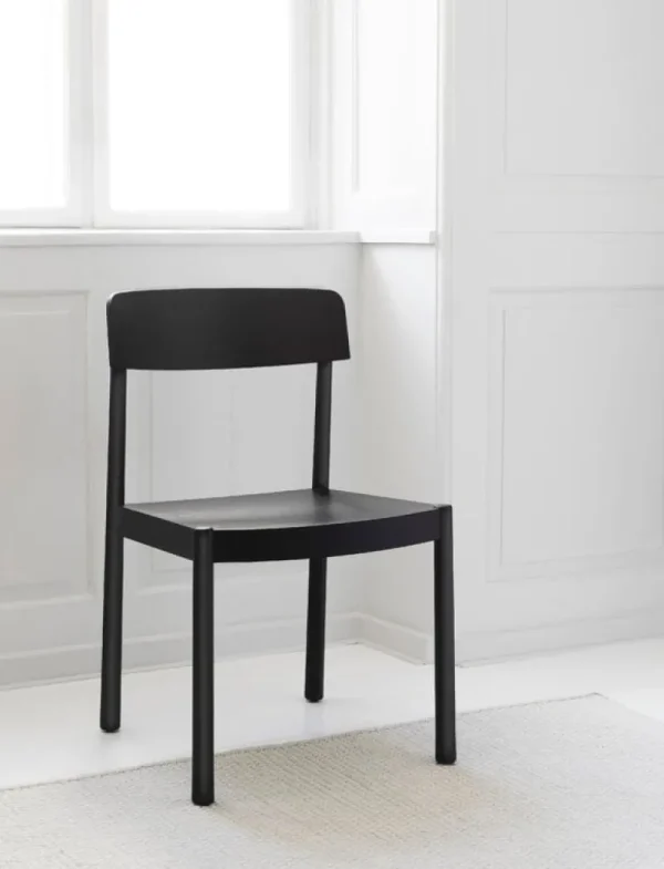 Fredericia Sitzgelegenheiten-Normann Copenhagen Timb Stuhl, Schwarz