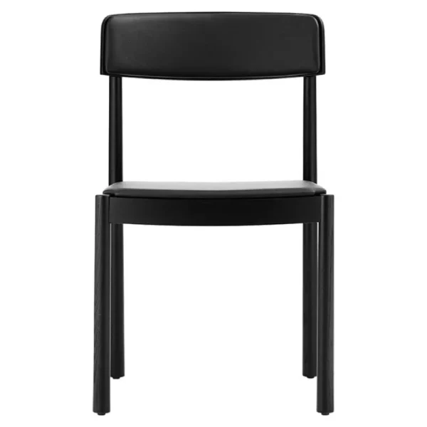Fredericia Sitzgelegenheiten-Normann Copenhagen Timb Stuhl, Hellbraun - Ultra Leder Schwarz