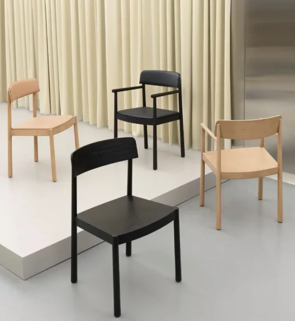 Fredericia Sitzgelegenheiten-Normann Copenhagen Timb Stuhl, Schwarz