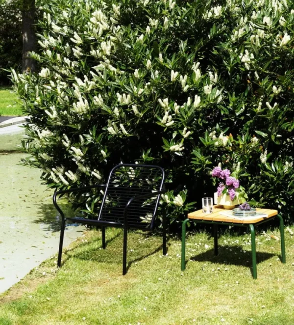 Normann Copenhagen Terrassenmöbel | Tische^Vig Couchtisch, 55 x 45 cm, Robinienholz - Dunkelgrün