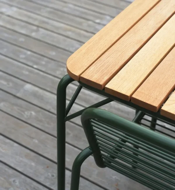 Normann Copenhagen Terrassenmöbel | Tische^Vig Esstisch, 90 x 200 cm, Robinienholz - Dunkelgrün
