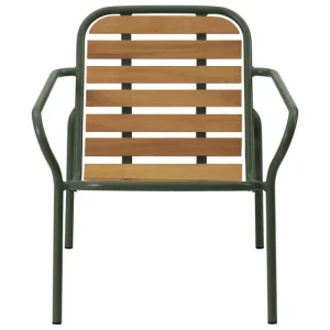 Normann Copenhagen Terrassenmöbel | Sitzgelegenheiten^Vig Loungesessel, Robinienholz - Dunkelgrün