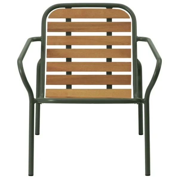 Normann Copenhagen Terrassenmöbel | Sitzgelegenheiten^Vig Loungesessel, Robinienholz - Dunkelgrün