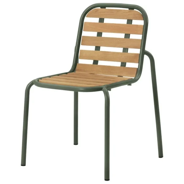 Normann Copenhagen Terrassenmöbel | Sitzgelegenheiten^Vig Stuhl, Robinienholz - Dunkelgrün