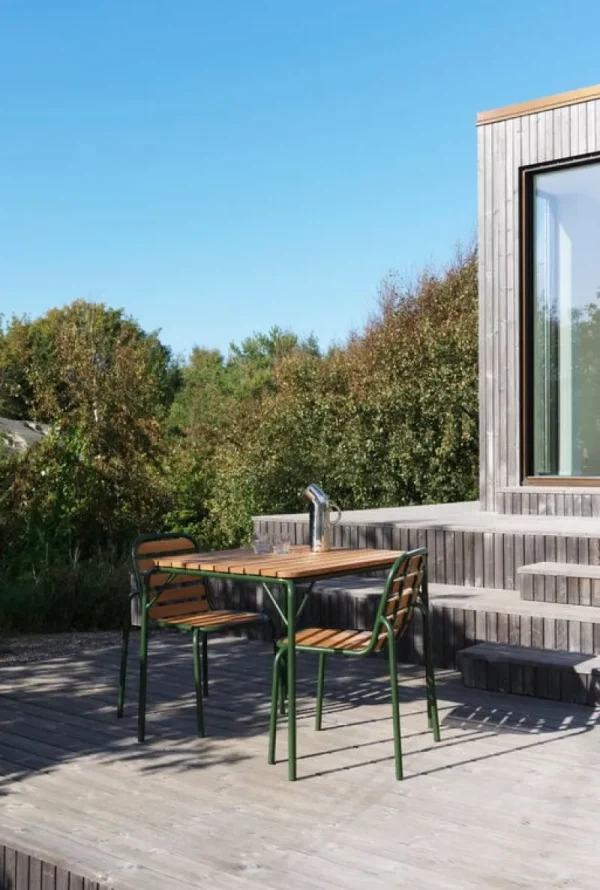 Normann Copenhagen Terrassenmöbel | Sitzgelegenheiten^Vig Stuhl, Robinienholz - Dunkelgrün
