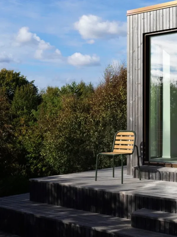 Normann Copenhagen Terrassenmöbel | Sitzgelegenheiten^Vig Stuhl, Robinienholz - Dunkelgrün