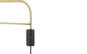 Secto Design Wandleuchten-Normann Copenhagen Wandleuchte Grant 111 cm, Messing