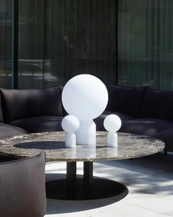 Normann Copenhagen Außenbeleuchtung | Außenleuchten^Yo Tischleuchte, tragbar, klein, weiß