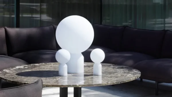 Normann Copenhagen Außenbeleuchtung | Außenleuchten^Yo Tischleuchte, tragbar, klein, weiß