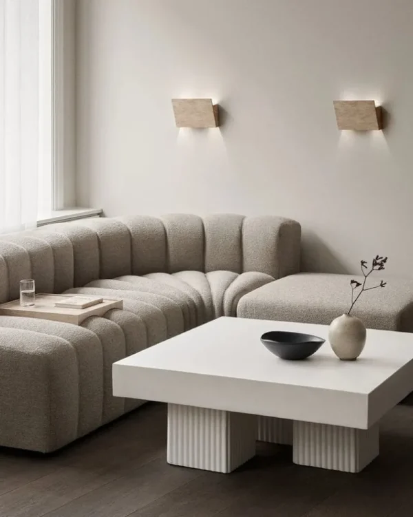 HAY Tische-NORR11 Gear Square Couchtisch, 100 x 100 cm, Kreide