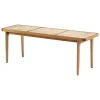 Muuto Tische | Sitzgelegenheiten-NORR11 Le Roi Bank, Esche gebeizt - Rattan