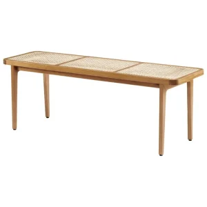 Muuto Tische | Sitzgelegenheiten-NORR11 Le Roi Bank, Esche gebeizt - Rattan