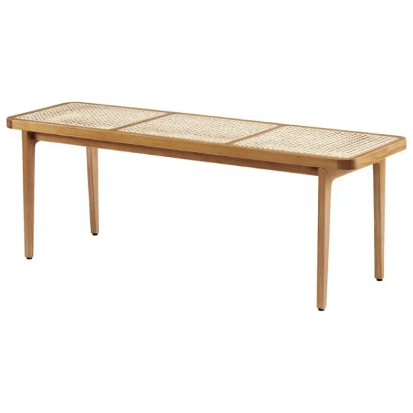 Muuto Tische | Sitzgelegenheiten-NORR11 Le Roi Bank, Esche gebeizt - Rattan