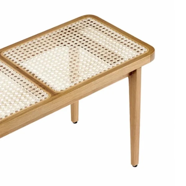 Muuto Tische | Sitzgelegenheiten-NORR11 Le Roi Bank, Esche gebeizt - Rattan