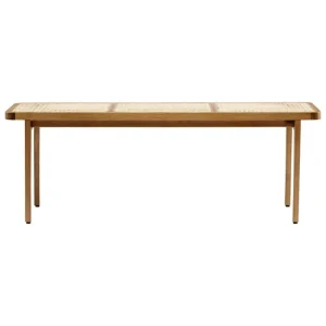 Muuto Tische | Sitzgelegenheiten-NORR11 Le Roi Bank, Esche gebeizt - Rattan
